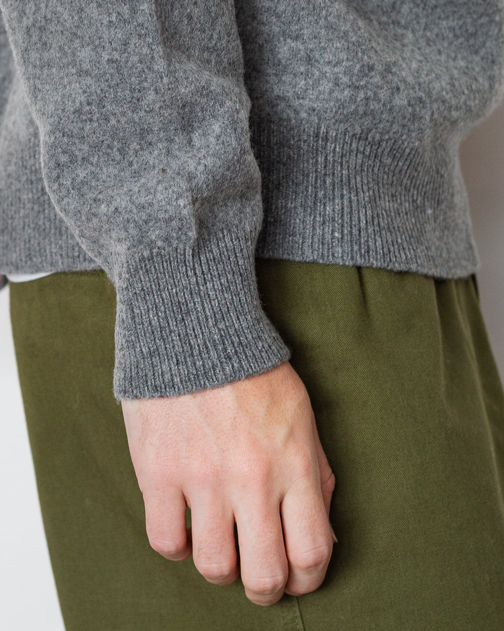 Ragi Wool Knit - Medium Grey Melange