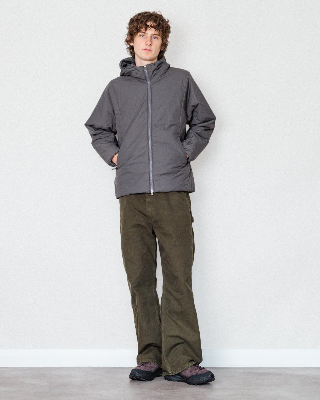 Tsubai Insulated Hoodie - Lunar Grey
