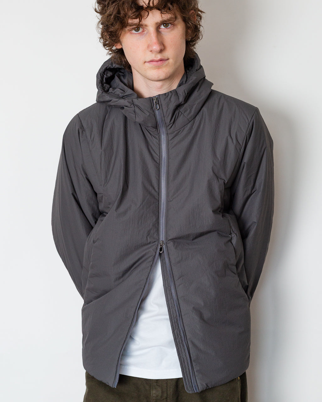 Tsubai Insulated Hoodie - Lunar Grey