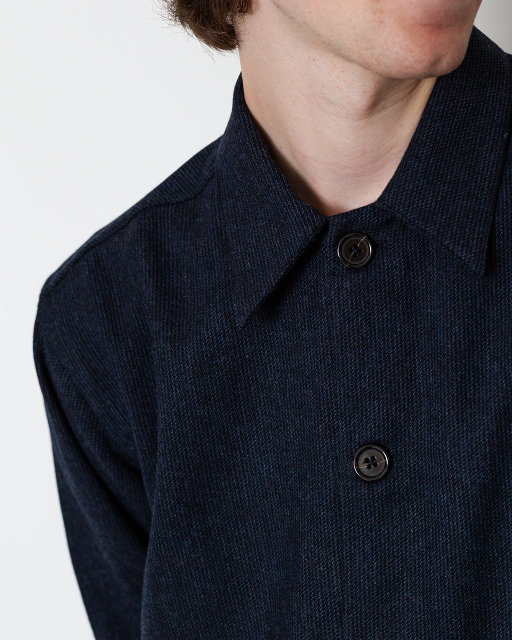 Travail Overshirt - Navy Airline Flannel