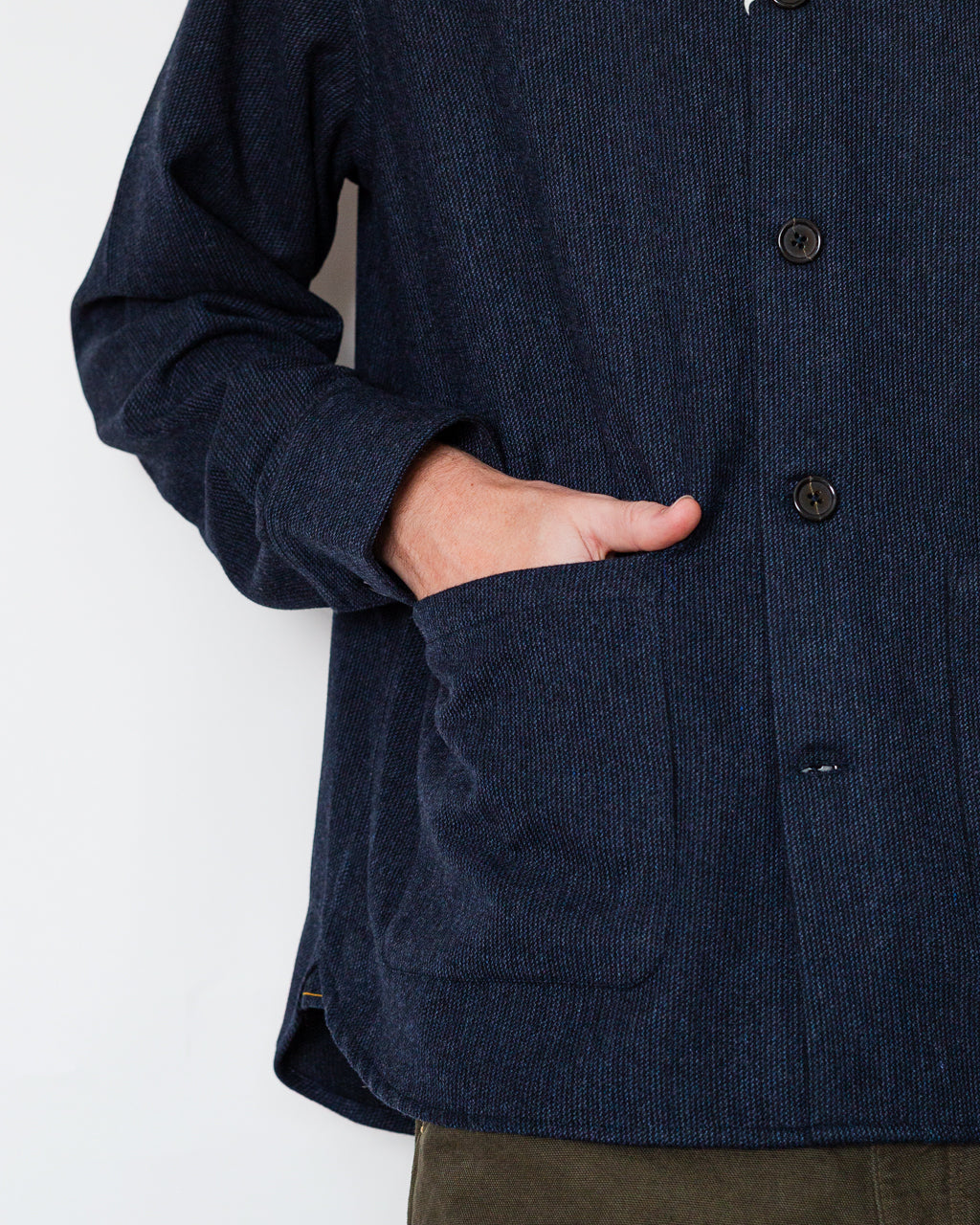 Travail Overshirt - Navy Airline Flannel