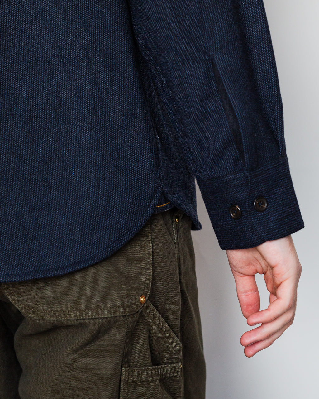 Travail Overshirt - Navy Airline Flannel