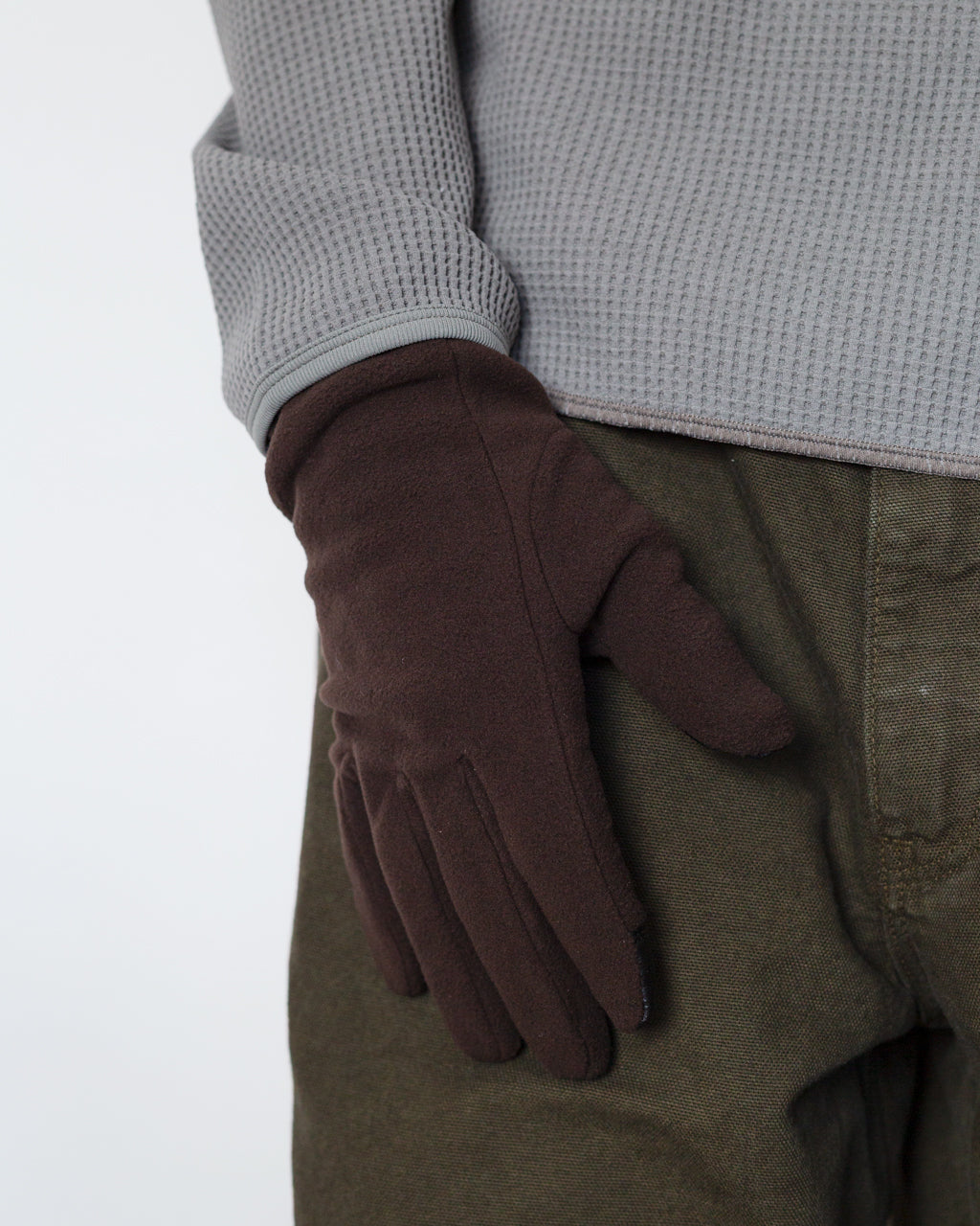 Polartec Wind Pro Glove - Jet Brown