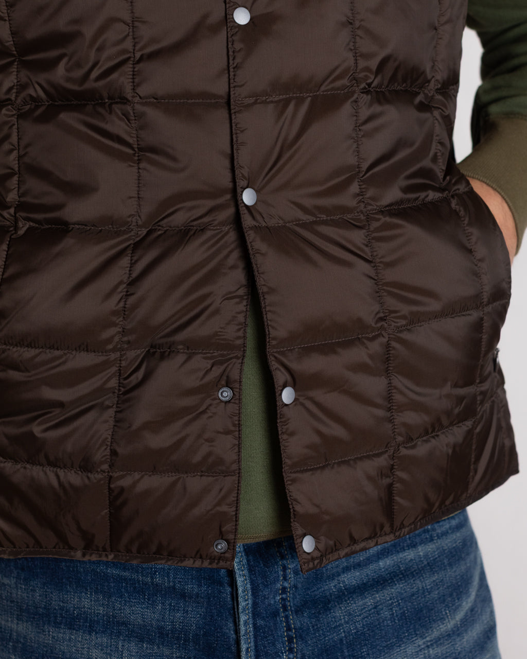 Crew Neck Vest - Dark Chocolate