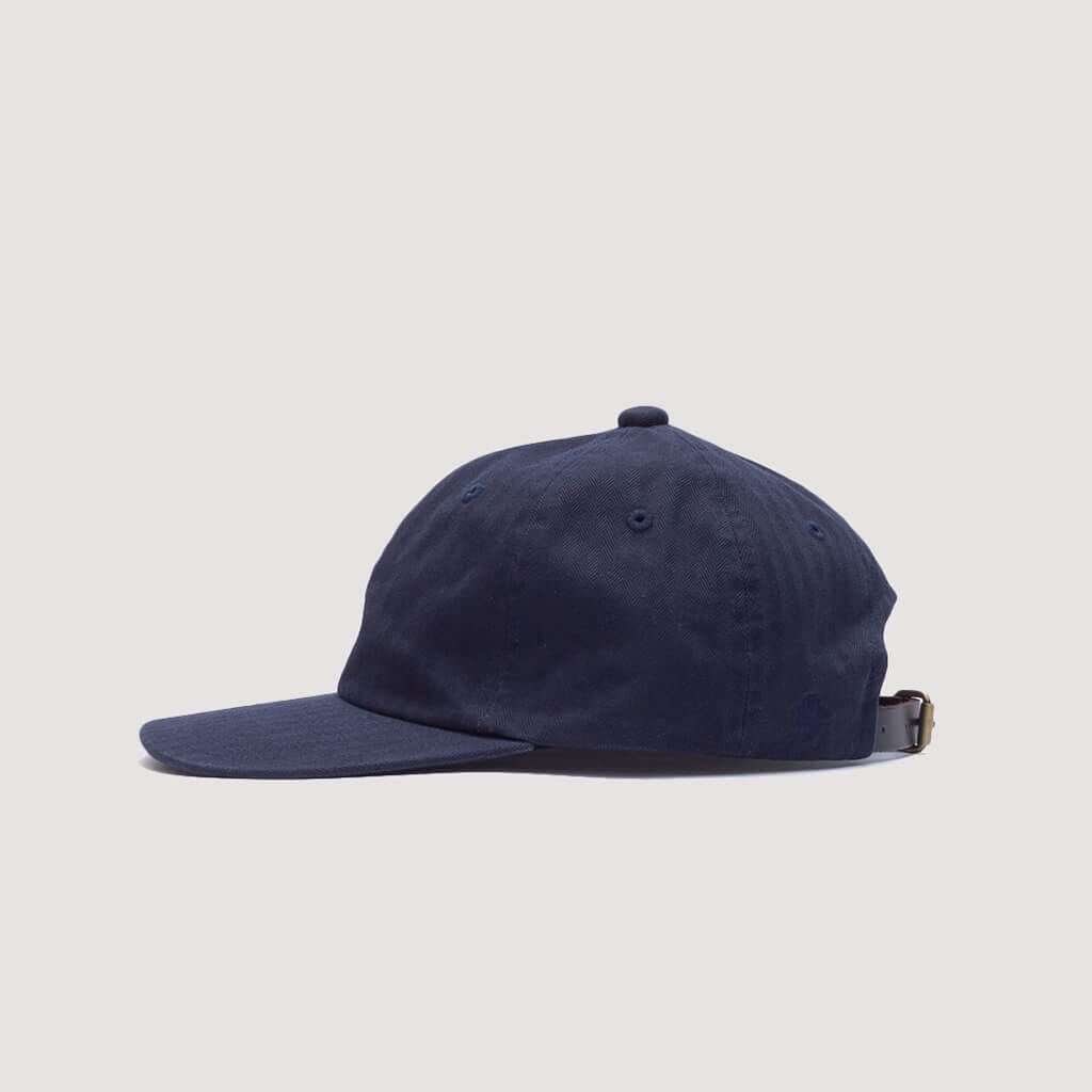 6 Panel Herringbone - Navy